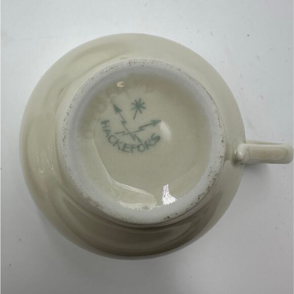 Hackefors Porcelain Sweden Coffee Cup & Saucer Set of 4 - Picture 5 of 5